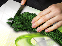 Tempered GLASS Cutting Board D01 Abstract Series: Ballerinas Ribbons