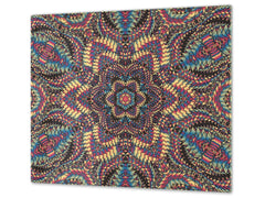 Chopping Board - Induction Cooktop Cover D14 Patterns and Mandalas Series: Decoration 4