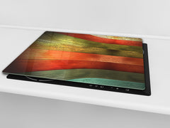 Tempered GLASS Kitchen Board – Impact & Scratch Resistant D10A Textures Series A: Wood 17