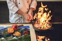 Tempered GLASS Kitchen Board – Impact & Scratch Resistant; D08 Nature Series: Mountains 4