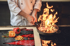 Asse da cucina in VETRO temperato – Tagliere in vetro; D09 Serie Diversi: Ferita