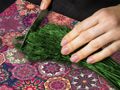 Chopping Board - Induction Cooktop Cover D14 Patterns and Mandalas Series: Moroccan 4