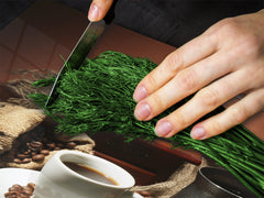 Tabla de cortar decorativa de cristal templado y cubre vitro D05 Serie Café: Café 94