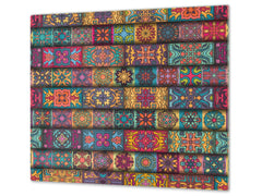 Chopping Board - Induction Cooktop Cover D14 Patterns and Mandalas Series: Tiles 4
