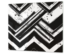 Chopping Board - Induction Cooktop Cover D14 Patterns and Mandalas Series: Gray 3