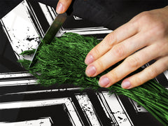 Chopping Board - Induction Cooktop Cover D14 Patterns and Mandalas Series: Gray 3