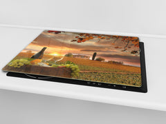 Chopping Board - Induction Cooktop Cover D04 Drinks Series: wine 29