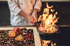 Tabla de cortar decorativa de cristal templado y cubre vitro D05 Serie Café: Cafe 121