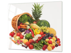 KITCHEN BOARD & Induction Cooktop Cover D07 Fruits and vegetables: Vegetable
