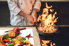 KITCHEN BOARD & Induction Cooktop Cover D07 Fruits and vegetables: Vegetable