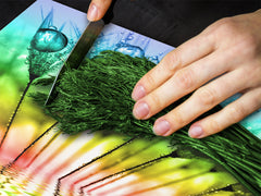 Tempered GLASS Cutting Board D01 Abstract Series: Dandelion 5