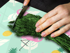 Tempered GLASS Cutting Board – Worktop saver D15 Drawings Series: Pelican