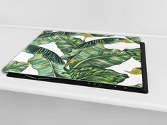 Tempered GLASS Cutting Board – Worktop saver D15 Drawings Series: Leaves 31