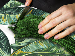 Tempered GLASS Cutting Board – Worktop saver D15 Drawings Series: Leaves 31