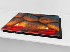 Tempered GLASS Kitchen Board – Impact & Scratch Resistant D10A Textures Series A: Stone 4