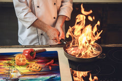 Resistant Glass Cutting Board 60D05B: Ship at sea