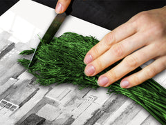 Glass Cutting Board and Worktop Saver 60D12: City graphics