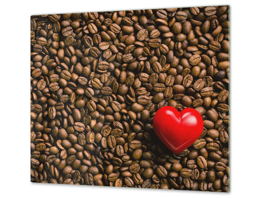 Kochplattenabdeckung Stove Cover und Schneideplatten D05 Coffee Series: Coffee 137