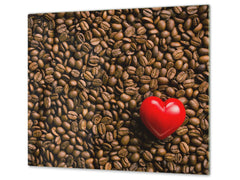 KITCHEN BOARD & Induction Cooktop Cover D05 Coffee Series: Coffee 137