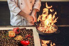 KITCHEN BOARD & Induction Cooktop Cover D05 Coffee Series: Coffee 137