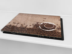 KITCHEN BOARD & Induction Cooktop Cover D05 Coffee Series: Coffee 139