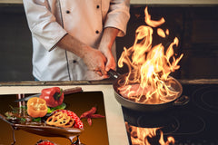 KITCHEN BOARD & Induction Cooktop Cover D07 Fruits and vegetables: Strawberry 12