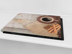KITCHEN BOARD & Induction Cooktop Cover D05 Coffee Series: Coffee 130