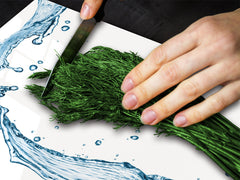 CUTTING BOARD and Cooktop Cover - Impact & Shatter Resistant Glass D02 Water Series: Water 12