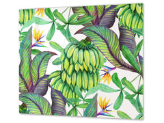 Tempered GLASS Cutting Board – Worktop saver D15 Drawings Series: Leaves 34