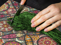 Chopping Board - Induction Cooktop Cover D14 Patterns and Mandalas Series: Tiles 5