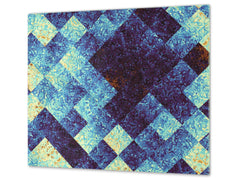 Chopping Board - Induction Cooktop Cover D14 Patterns and Mandalas Series: Mosaic 11