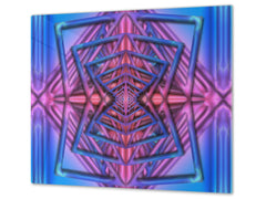 Planche à découper en verre trempé D01 Série Abstract: Mosaïque 1