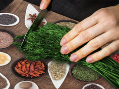 Glass Kitchen Board 60D03A: Mosaic from spices 1