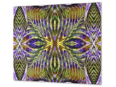 Küchenbrett aus Hartglas und Kochplattenabdeckung; D14 Patterns and Mandalas Series: Decoration 1