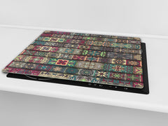 Chopping Board - Induction Cooktop Cover D14 Patterns and Mandalas Series: Mosaic 9