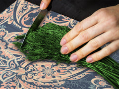 Küchenbrett aus Hartglas und Kochplattenabdeckung; D14 Patterns and Mandalas Series: Mosaic 7