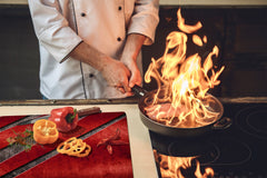 Tempered GLASS Kitchen Board – Impact & Scratch Resistant D10B Textures Series B: Texture 115