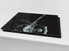 Planche de cuisine en VERRE trempé; D02 Série Eau: Eau 10