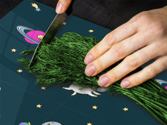 Tempered GLASS Cutting Board – Worktop saver D15 Drawings Series: Cosmos 2