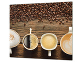 Glass Kitchen Board 60D07: Types of coffee 2