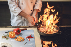 Glass Cutting Board and Worktop Saver D06 Flowers Series: Dandelion 1