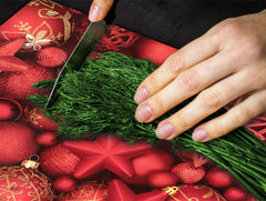 Cubre vitro resistente a golpes y arañazos ; Serie Navidad D20 Adornos rojos