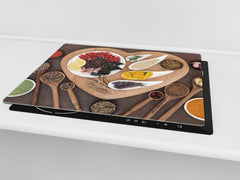 Glass Kitchen Board 60D03A: Heart of spices