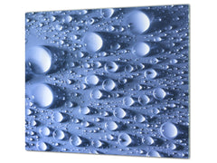 Tempered GLASS Cutting Board 60D10: Water drops 1