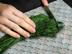 TEMPERED GLASS CHOPPING BOARD – Glass Cutting Board and Worktop Saver Textures and tiles 2 Series: Abstract fish scales