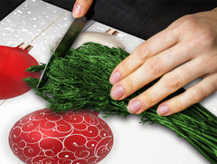 Schneidbrett aus Hartglas und schützende Arbeitsoberfläche; D20 Weihnachtsserie: Flitter