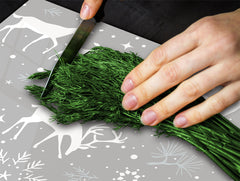 Cubre vitro resistente a golpes y arañazos ; Serie Navidad D20 Reno de navidad