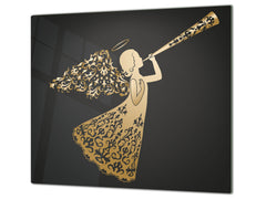 Cubre vitro resistente a golpes y arañazos ; Serie Navidad D20 Juego angelical