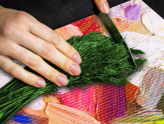 Induction Cooktop Cover –Shatter Resistant Glass Kitchen Board – Hob cover; MEASURES: SINGLE: 60 x 52 cm (23,62” x 20,47”); DOUBLE: 30 x 52 cm (11,81” x 20,47”); D32 Paintings Series: Impressionist flowers