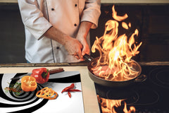 Tabla de cortar de CRISTAL templado D01 Serie abstracta: Arte abstracto 32